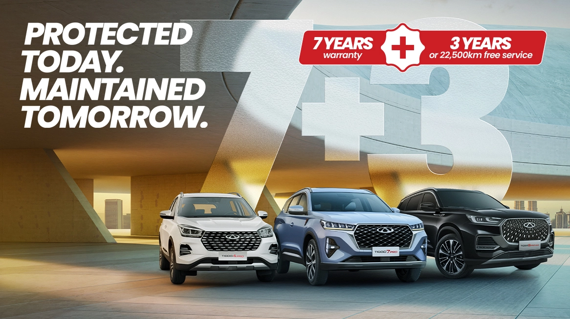7 years covered. First 3 maintenance services included.        